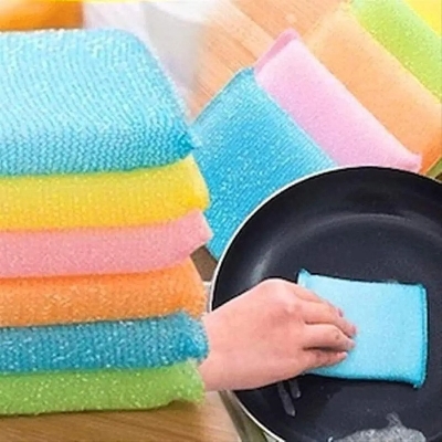 Picture of Dish Wash Foam Scrubber Pad- 4 pcs - Multicolor