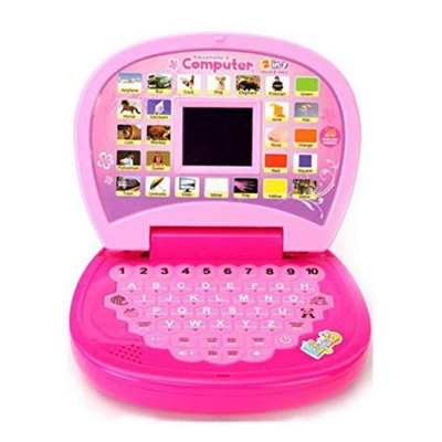 Picture of Educational Computer and Learning ABCD, Words & Number Battery Operated Kids Laptop with LED Display and Music - Baby Toy