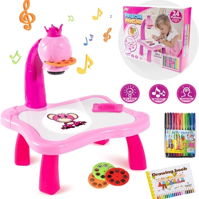 Picture of Drawing Projector Table for Kids, Trace and Draw Projector Toy with Light , Child Smart Projector Sketcher Desk, Learning Projection Painting Machine for Boy & Girl 2-9 Years Old (Multicolor)