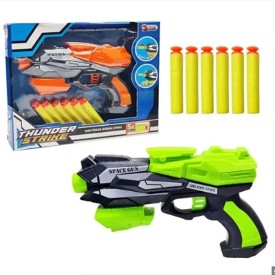 Picture of Kids Soft Foam Blaster Toy with 5 Foam Darts – Safe Target Shooting Game Set