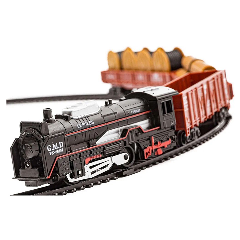 Picture of Rail King Classic Electric Train Set with Realistic Track & Interactive Accessories – Premium Kids Train Toy Collection