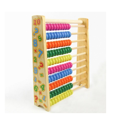 Picture of Wooden Abacus Math Toy for Kids – 100 Beads Educational Counting Frame | Montessori Learning & Preschool Math Training Toy for Toddlers