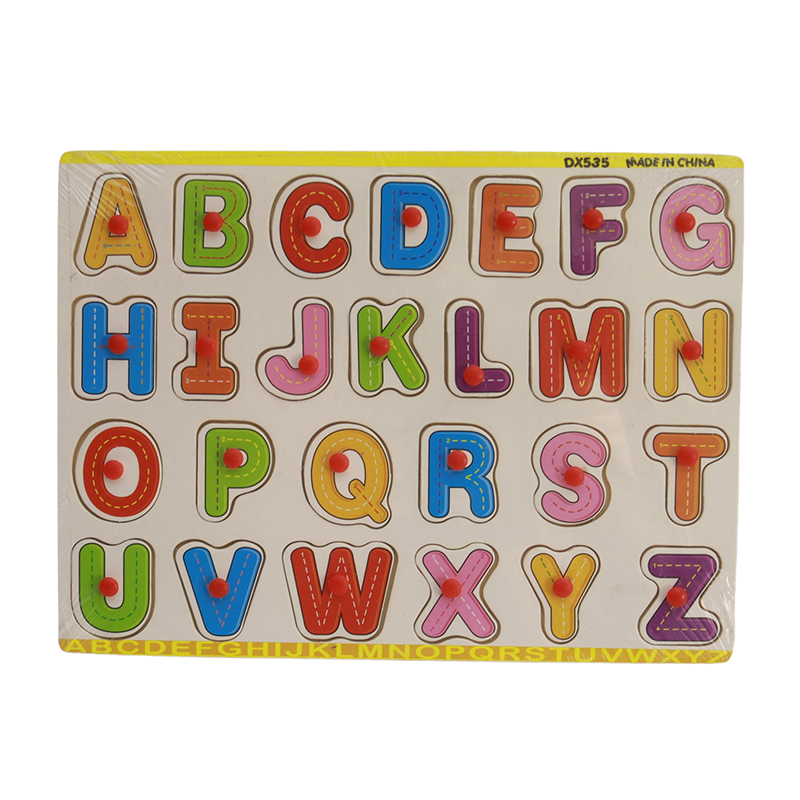 Picture of Wooden English Alphabet Puzzle Board – Montessori Educational Toy for Early Learning