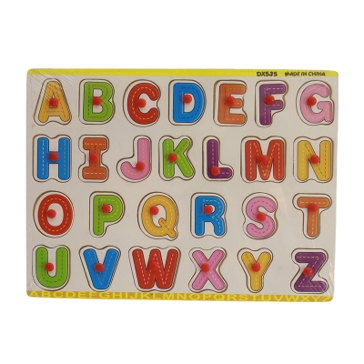 Picture of Wooden English Alphabet Puzzle Board – Montessori Educational Toy for Early Learning