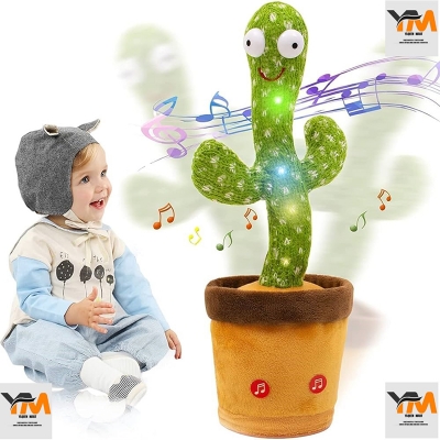 Picture of Dancing Talking Cactus Plush Toy – Singing, Recording & Mimicking Electronic Cactus Toy for Kids