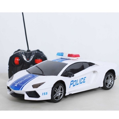 Picture of Remote Controlled Rechargeable 3D Music Toy Police Car Super Speed Car World High Performance Roadster Forward/Reverse/Turn Left And Right Car For Kids