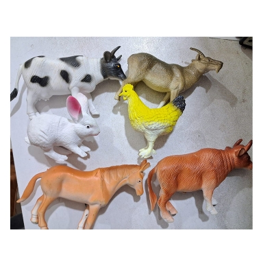 Picture of Animal Toy Set for Kids  Farm & Jungle Figures, Educational Playset