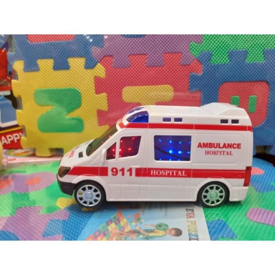 Picture of Ambulance Toy with Realistic Lights, Sounds & Movement – Battery Operated Emergency Rescue Vehicle for Kids