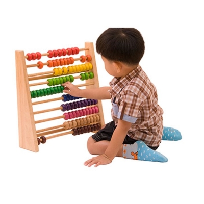 Picture of Wooden Abacus Math Toy for Kids – 100 Beads Educational Counting Frame | Montessori Learning & Preschool Math Training Toy for Toddlers