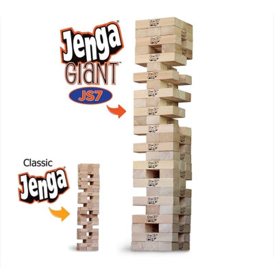 Picture of Classic Jenga Game – Genuine Hardwood Giant Stacking Tower | Real Wooden Blocks Tumbling Game