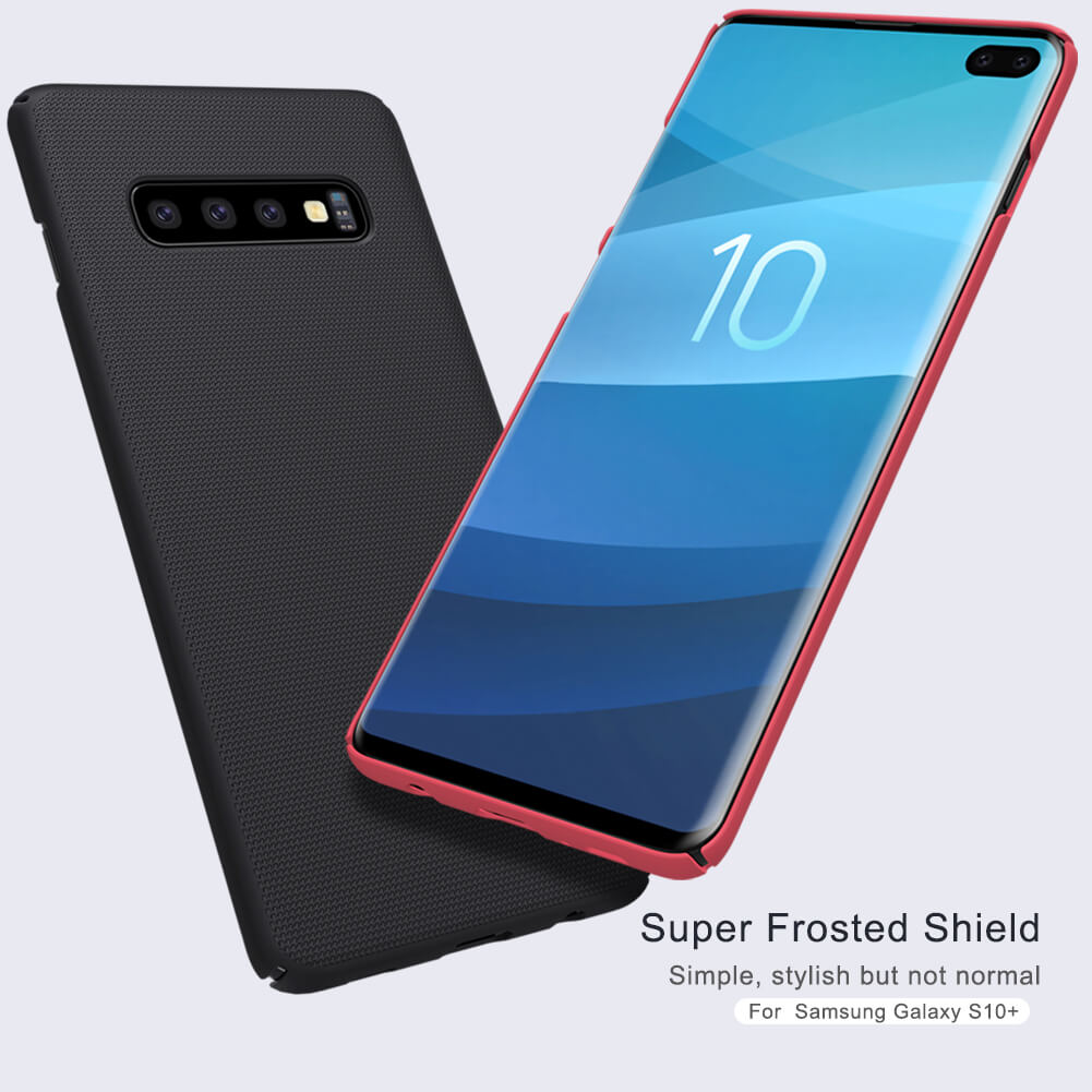 Picture of High-Performance - Nillkin ( S10 ) Samsung Galaxy S10 Super Frosted Shield Matte cover case for Samsung Galaxy S10 - Black