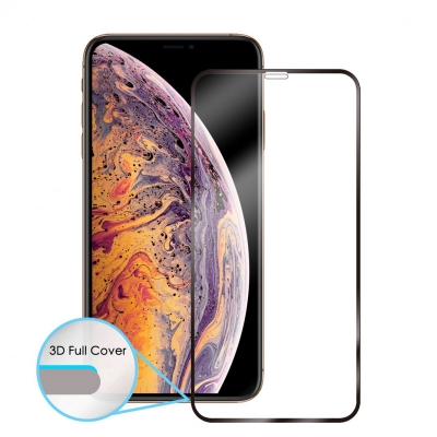 Picture of iPhone XR / iPhone 11 13D Tempered Glass Screen Protector - Black