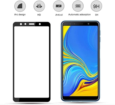 Picture of Samsung Galaxy A7 (2018) - 21D/11H Full Glue Tempered Glass Screen Protector - Black