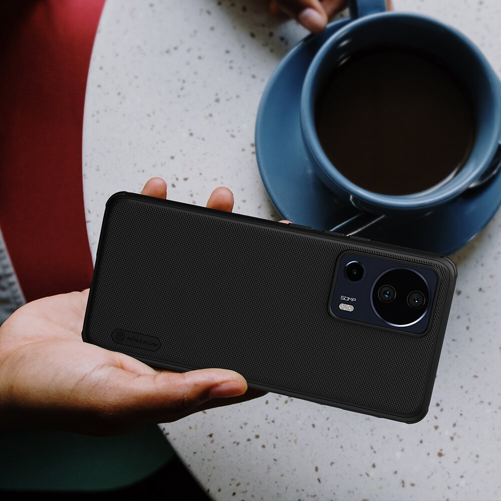 Picture of Nillkin Super Frosted Shield Case for Xiaomi Mi 13 Lite / Civi 2 - Shockproof & Anti-Fingerprint - Black