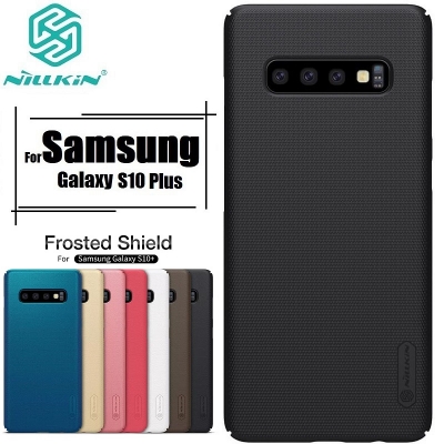 Picture of Nillkin ( Galaxy S10+ ) Super Frosted Shield Hard Case Cover for Samsung Galaxy S10 Plus Smartphone Back Cover Case  -  Black