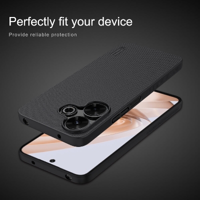 Picture of Nillkin Super Frosted Shield Matte cover case for Xiaomi Redmi Note 13R 5G, Xiaomi Redmi 13 4G, Xiaomi Poco M6 4G - Black