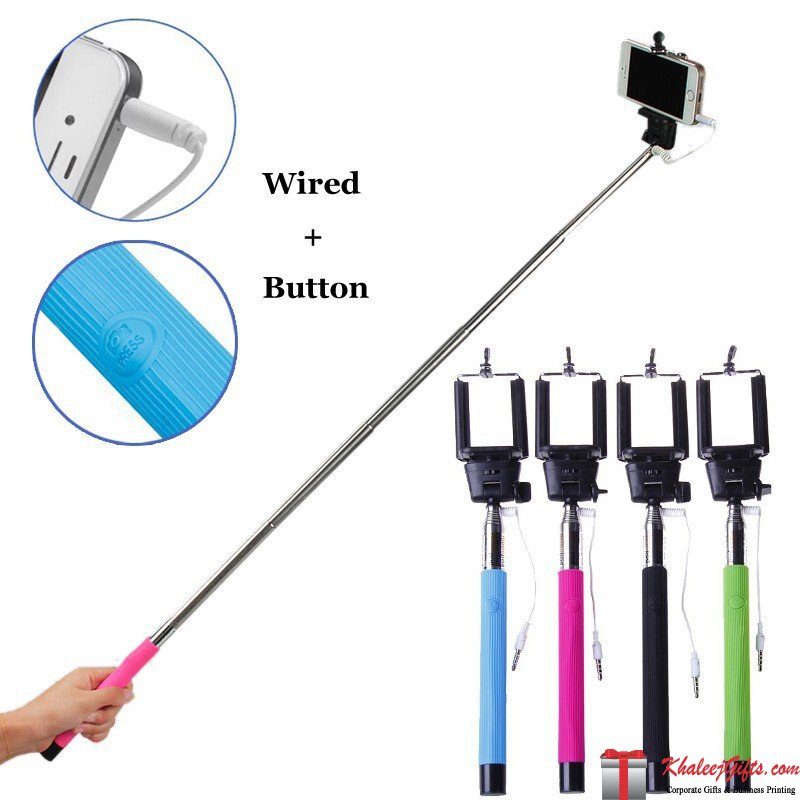 Picture of Colorful Monopod Portable Pocket Selfie Stick - Black