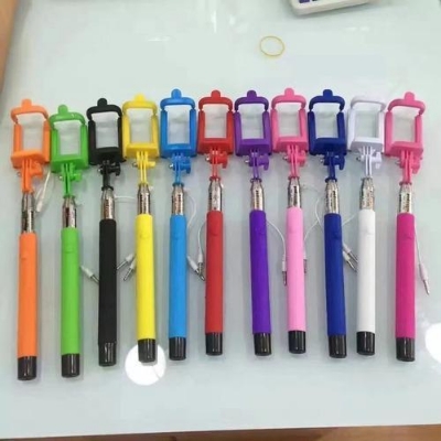 Picture of Colorful Monopod Portable Pocket Selfie Stick - Black