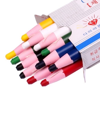Picture of Drawing & Marking Chinese Pencils - 12 Pcs 12 Colour