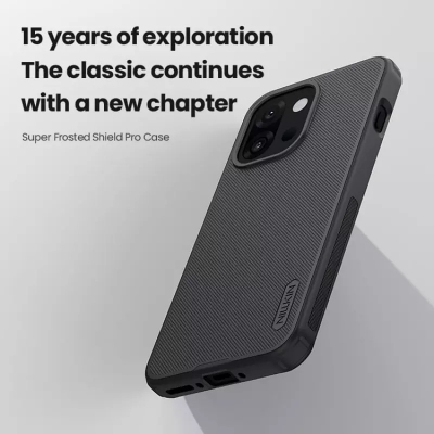 Picture of Nillkin ( OnePlus 13T ) Super Frosted Shield Pro Matte cover case for Oneplus 13T, Oneplus 13s Smartphone Back Cover Case - Black