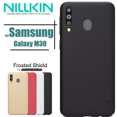 Picture of ( Samsung Galaxy M30 ) Exceptional Quality - Samsung Galaxy M30 Nillkin Super Frosted Shield Hard Cover-Black Cover-Black - Effortless Usage