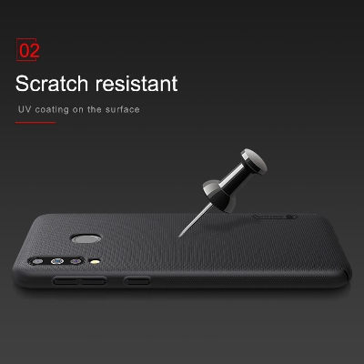 Picture of ( Samsung Galaxy M30 ) Exceptional Quality - Samsung Galaxy M30 Nillkin Super Frosted Shield Hard Cover-Black Cover-Black - Effortless Usage