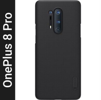 Picture of Nillkin ( 1 + 8 pro) oneplus 8 pro এর জন্য সুপার ফ্রস্টেড শিল্ড হার্ড কেস কভার-কালো (Back Case Cover For Smartphone)