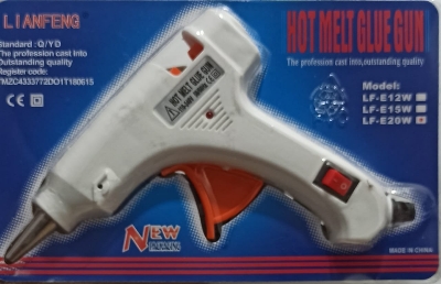 Picture of Mini Hot Melt Glue Gun - 20 Watt with 5 pcs Glue Stick Free - Blue, Red, Pink, Orange, Yellow, Parrot