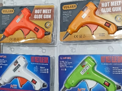 Picture of Mini Hot Melt Glue Gun - 20 Watt with 5 pcs Glue Stick Free - Blue, Red, Pink, Orange, Yellow, Parrot