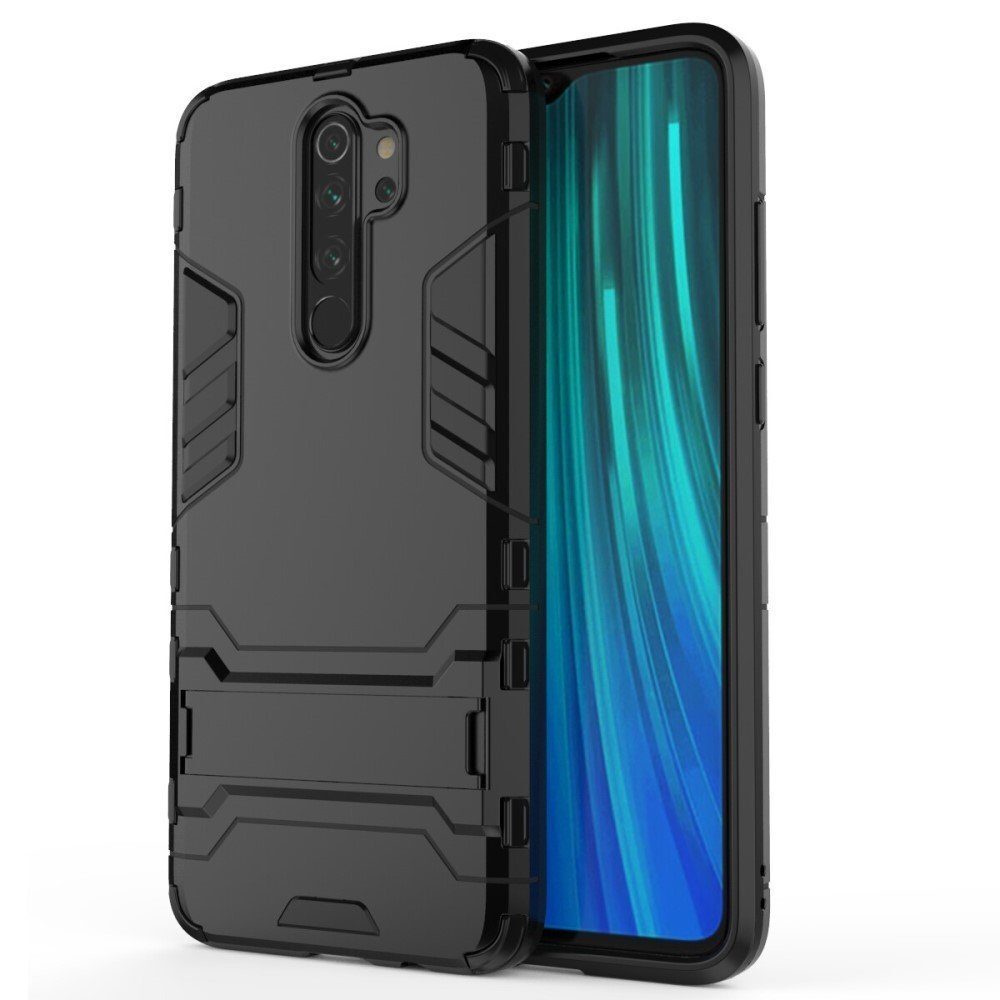 Picture of Armor Case For Redmi Note 8 Pro Shockproof Back Case With Stand - Black - Phone - Camera (Back Case Cover For Smartphone)