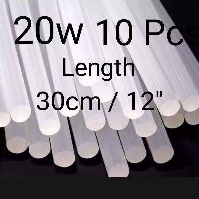 Picture of 20w Glue Gun Stick - 10 pcs - White ( Size: 30cm  / 12" )