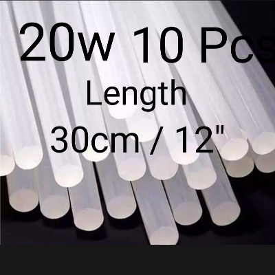 Picture of 20w Glue Gun Stick - 10 pcs - White ( Size: 30cm  / 12" )