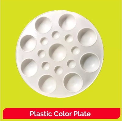 Picture of Artist Color Mixing Palette Regular Round Shape - White