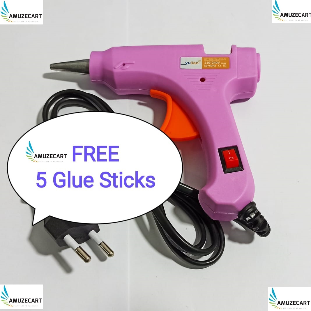 Picture of 20W Hot Melt Glue Gun With 5 Pcs Glue Sticks Free - Glue Gun