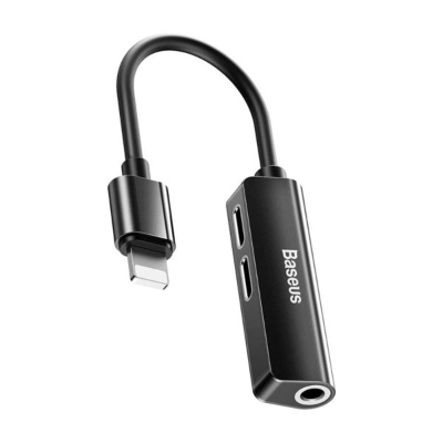 Picture of Baseus L52 3 in 1 Charging Audio Adapter for iPhone 3.5mm Splitter