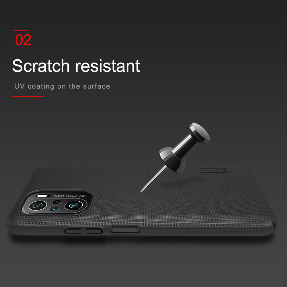 Picture of Nillkin ( Xiaomi Redmi K40 ) Super Frosted Shield Matte cover case for Xiaomi Redmi K40, K40 Pro, K40 Pro Plus (K40 Pro+), Mi11i (Mi 11i), Poco F3, Mi11X, Mi 11 X Pro - Black