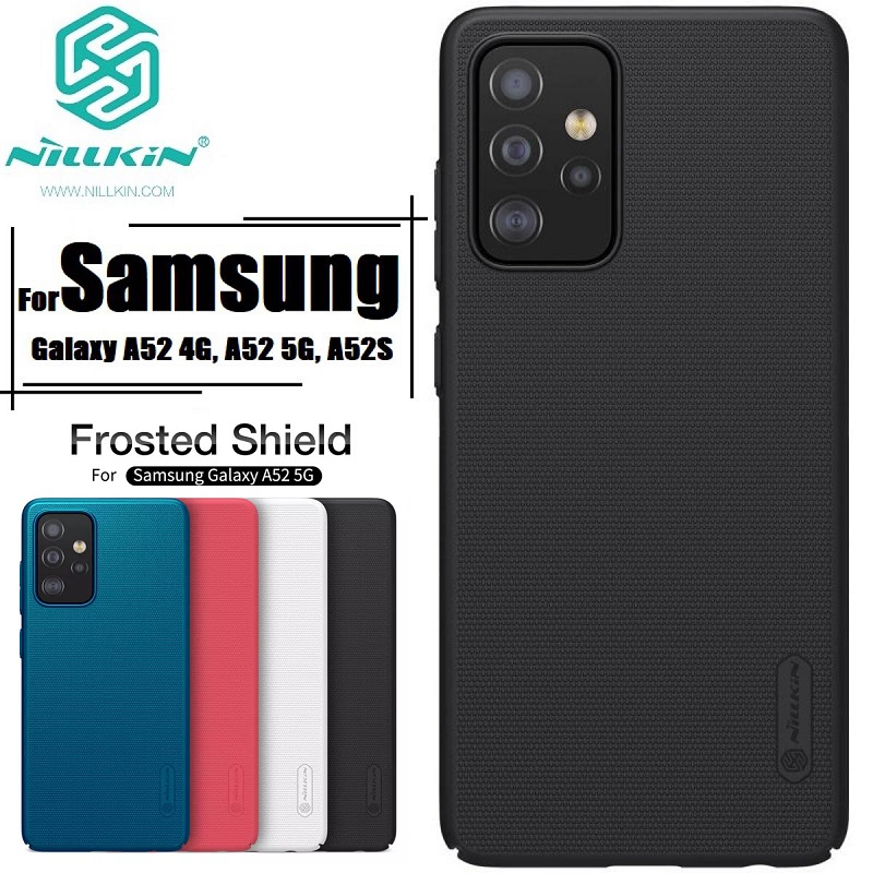 Picture of Nillkin ( Galaxy A52 4G/5G, A52S ) Frosted Shield Case Matte Black Hard Cover for Samsung Galaxy A52 Back Case - Black