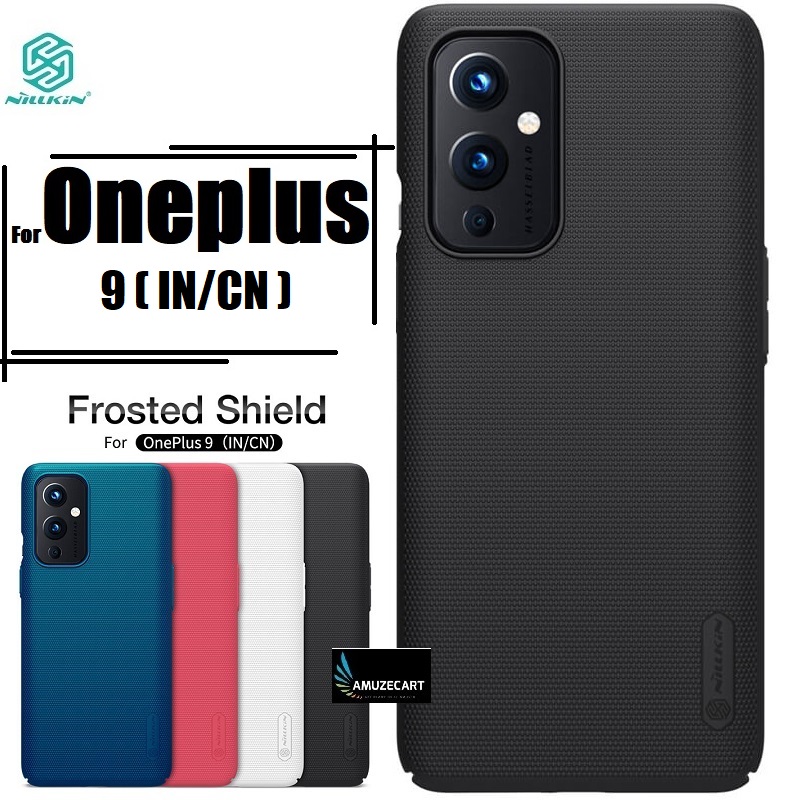 Picture of Nillkin ( 1+9 ) Super Frosted Shield Hard PC Back Cover Salient Dot Design Case for OnePlus 9  - Black - Phone Back Cover