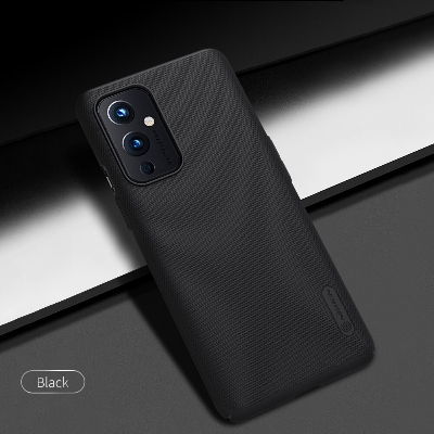 Picture of Nillkin ( 1+9 ) Super Frosted Shield Hard PC Back Cover Salient Dot Design Case for OnePlus 9  - Black - Phone Back Cover