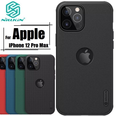 Picture of Nillkin (iPhone 12 Pro Max 6.7") Super Frosted Shield Pro Matte cover case for Apple iPhone 12 Pro Max 6.7" (with LOGO cutout) - Black