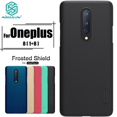 Picture of Nillkin ( 1+8 ) Super Frosted Shield Matte cover case for Oneplus 8 Smart Phone Back Cover Case - Black