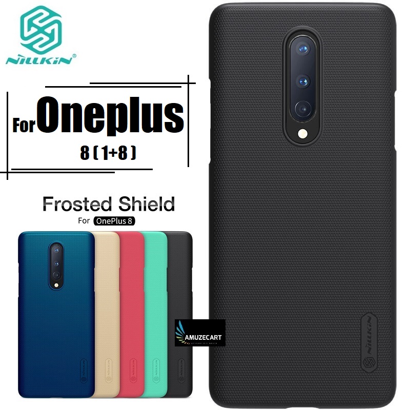 Picture of Nillkin ( 1+8 ) Super Frosted Shield Matte cover case for Oneplus 8 Smart Phone Back Cover Case - Black