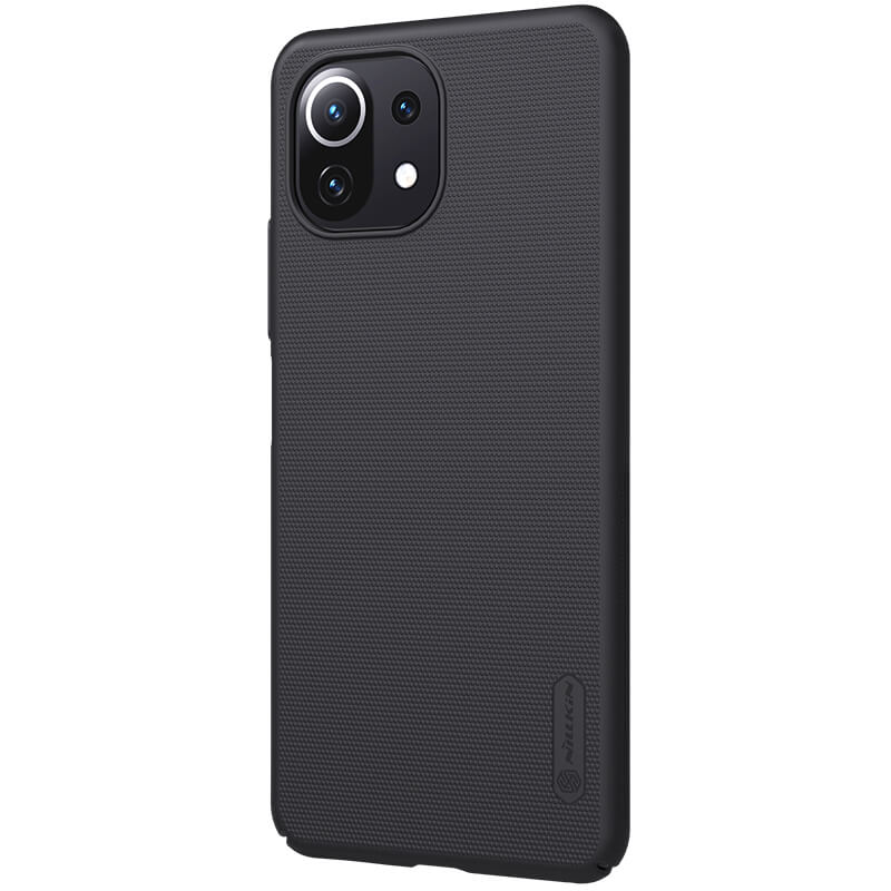 Picture of Nillkin { Mi 11 Lite } Super Frosted Shield Matte cover case for Xiaomi Mi11 Lite (Mi 11 Lite), Mi11 Lite 5G NE Smart Phone Back Cover Case - Black