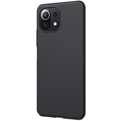 Picture of Nillkin { Mi 11 Lite } Super Frosted Shield Matte cover case for Xiaomi Mi11 Lite (Mi 11 Lite), Mi11 Lite 5G NE Smart Phone Back Cover Case - Black