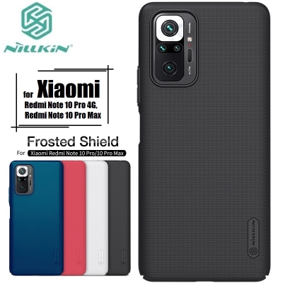 Picture of Nillkin (Redmi Note 10 Pro 4G, Redmi Note 10 Pro Max) Super Frosted Shield Matte cover case for Xiaomi Redmi Note 10 Pro 4G, Redmi Note 10 Pro Max - Black