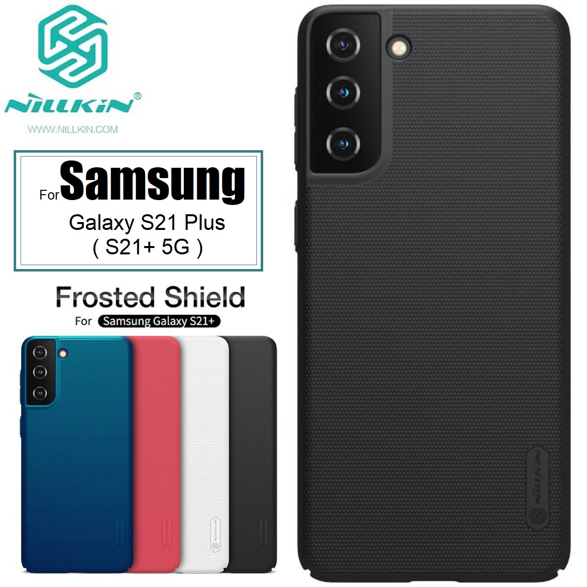 Picture of Nillkin ( Galaxy S21+ 5G ) Super Frosted Shield Matte cover case for Samsung Galaxy S21 Plus Smart Phone Back Cover Case - Black