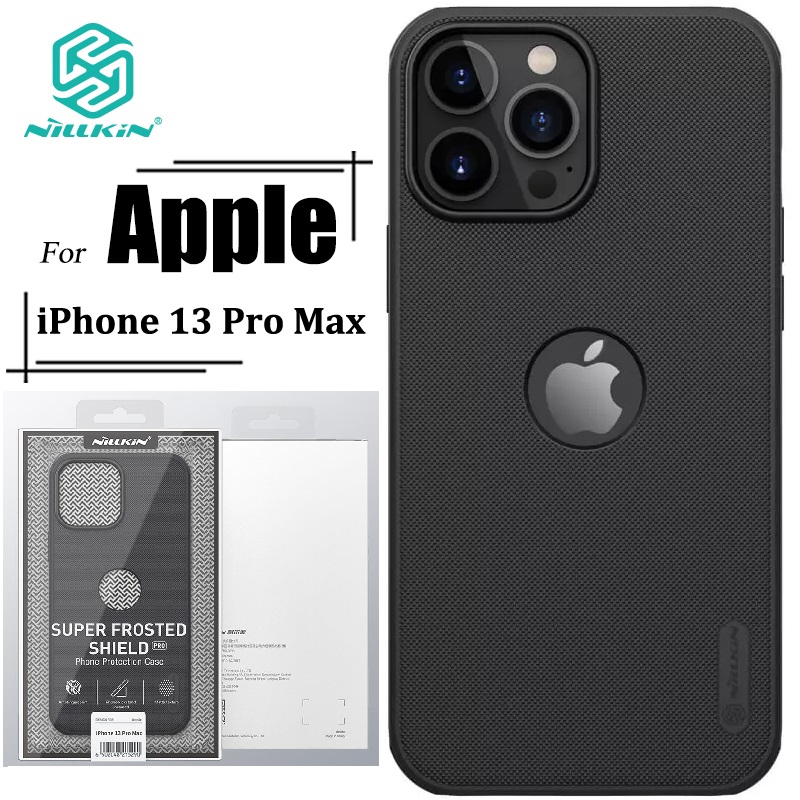 Picture of Nillkin (iPhone 13 Pro Max) Super Frosted Shield Pro Matte cover case for Apple iPhone 13 Pro Max (with LOGO cutout) - Black