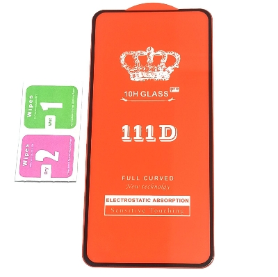 Picture of Full Glue Tempered Glass Screen Protector For Redmi Note 10 / Xiaomi Redmi Note 10 Pro / Xiaomi Redmi Note 10 Pro Max  / Xiaomi Redmi Note 10s  / Xiaomi Redmi Note 10 Lite -11D Black & Transparent