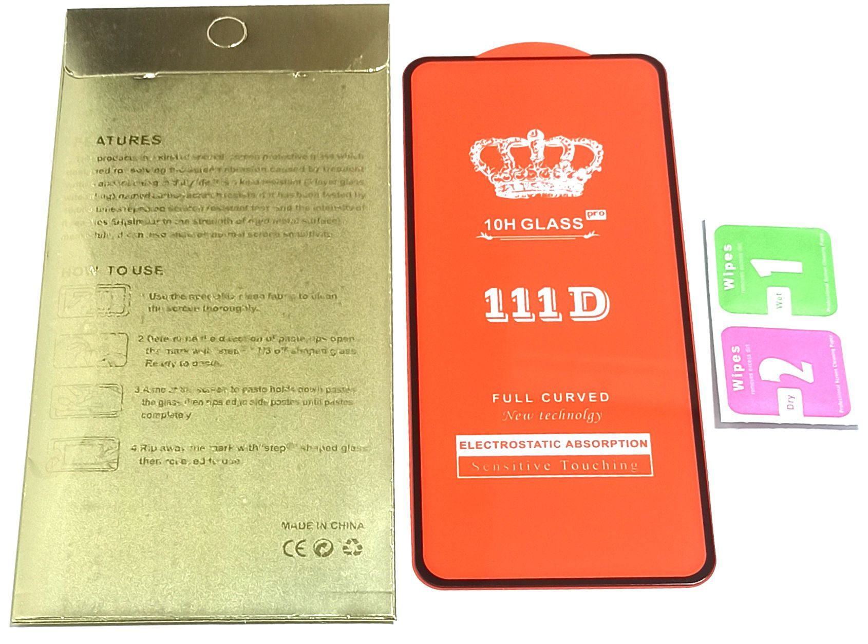 Picture of Full Glue Tempered Glass Screen Protector For Redmi Note 10 / Xiaomi Redmi Note 10 Pro / Xiaomi Redmi Note 10 Pro Max  / Xiaomi Redmi Note 10s  / Xiaomi Redmi Note 10 Lite -11D Black & Transparent