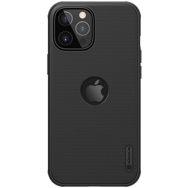 Picture of Nillkin (iPhone 12, iPhone 12 Pro 6.1) Super Frosted Shield Pro Matte Cover Case For Apple iPhone 12, iPhone 12 Pro 6.1 (With Logo Cutout) - Black